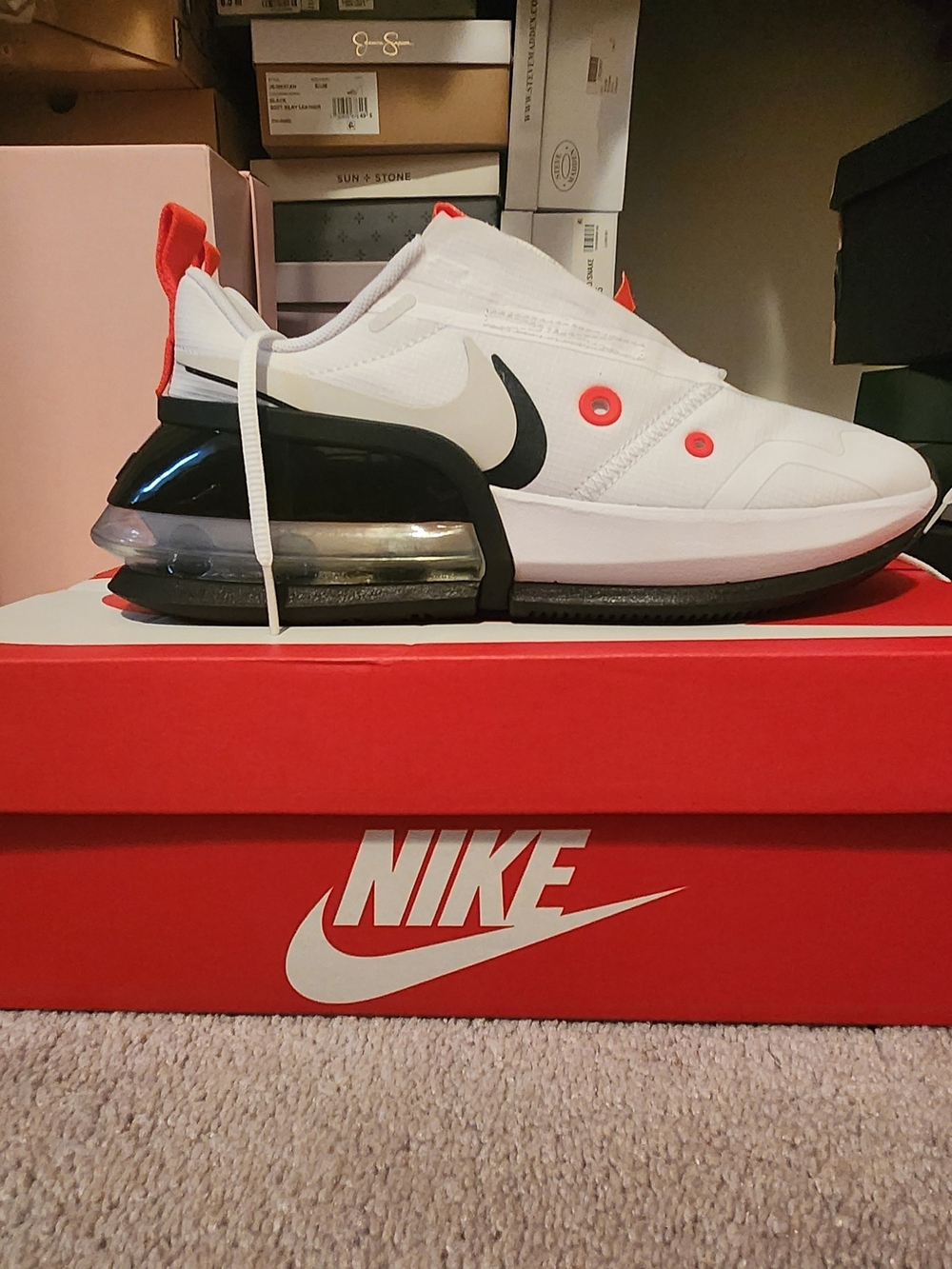 Nike Air Max Style White Black Red Athletic Sneaker